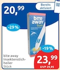 Insektenstichheiler von bite away im aktuellen budni Prospekt