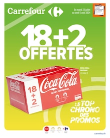 Prospectus Carrefour de la semaine "LE TOP CHRONO DES PROMOS" avec 1 pages, valide du 23/07/2024 au 05/08/2024 pour Saint-Denis et alentours