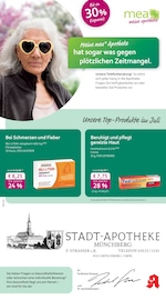 mea - meine apotheke Apotheken Prospekt der aktuellen Woche mit 4 Seiten, gültig von 01.07.2025 bis 31.07.2025, in Münchberg und Umgebung Aktueller mea - meine apotheke Apotheken Prospekt in Münchberg und Umgebung, "Unsere Juli-Angebote" mit 4 Seiten, 01.07.2025 - 31.07.2025