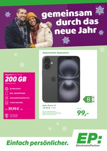 EP: Prospekt gemeinsam durch das neue Jahr mit 4 Seiten