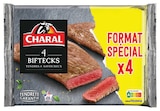 Viande bovine : 4 biftecks - Charal en promo à 8,99 € chez Intermarché Super Viande bovine : 4 biftecks - Charal dans le catalogue Intermarché Super