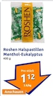 Halspastillen Menthol-Eukalyptus von Roshen im aktuellen Action Prospekt