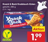 Knoblauch-Ecken im Angebot bei Netto Marken-Discount in Ulm Knoblauch-Ecken Angebote von Knack & Back bei Netto Marken-Discount Ulm für 1,99 €