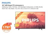 32" LED Smart TV 32PHS6000/12 Angebote von Philips bei V-Markt Regensburg für 179,00 €