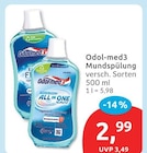 Mundspülung von Odol-med3 im aktuellen budni Prospekt