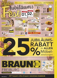 Sekt im BRAUN Möbel-Center Prospekt "25 Jahre Braun Möbel-Center Freiburg" mit 20 Seiten (Freiburg (Breisgau))