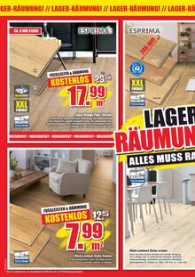 Laminat im Ihr Teppichfreund Prospekt "LAGERRÄUMUNG ALLES MUSS RAUS!" mit 16 Seiten (Augsburg)