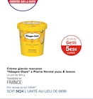 Crème glacée macaron x Pierre Hermé yuzu & lemon - Häagen-Dazs dans le catalogue Monoprix