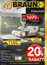 Der aktuelle BRAUN Möbel-Center Prospekt 60 JAHRE BRAUN MÖBEL CENTER