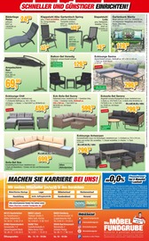Gartentisch im Die Möbelfundgrube Prospekt in Saarbrücken Aktueller Die Möbelfundgrube Prospekt mit Gartentisch, "Vergleichen Sie! Denn nur der Endpreis zählt!", Seite 15
