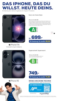 iPhone im aktuellen EURONICS Prospekt (Bremen) iPhone im EURONICS Prospekt "ALLES EINTÜTEN MIT 0% ZINSEN." mit 14 Seiten (Bremen)