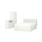 Schlafzimmermöbel 3er-Set weiß 160x200 cm im Angebot bei IKEA in Löhne Schlafzimmermöbel 3er-Set weiß 160x200 cm Angebote von BRIMNES bei IKEA Löhne für 528,98 €