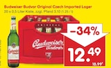 Aktuelles Budvar Original Czech Imported Lager Angebot bei Netto Marken-Discount in Hamburg ab 12,49 €