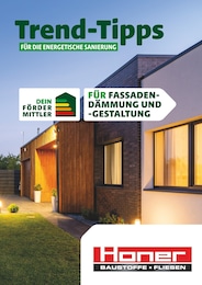 Honer Baustoffe Prospekt für Schwenningen: "Trend-Tipps FÜR DIE ENERGETISCHE SANIERUNG", 14 Seiten, 13.05.2024 - 23.05.2024
