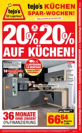 tejo's SB Lagerkauf Prospekt für Meuselwitz: KÜCHEN SPAR-WOCHEN!, 4 Seiten, 20.06.2022 - 09.07.2022