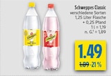Schweppes Classic Tonic Water Angebote von Schweppes bei diska Weiden für 1,49 €