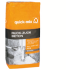 Ruck-Zuck-Beton von quick-mix für 8,29 € bei toom Baumarkt im Angebot Ruck-Zuck-Beton von quick-mix im aktuellen toom Baumarkt Prospekt