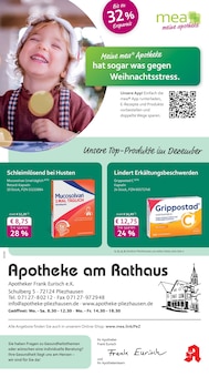 Aktueller mea - meine apotheke Prospekt "Unsere Dezember-Angebote" für Pliezhausen Aktueller mea - meine apotheke Prospekt für Pliezhausen mit Seiten