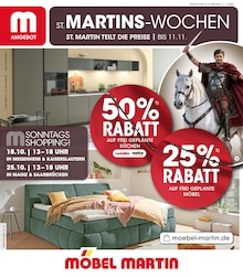 Möbel Martin Prospekt für Germersheim mit 12 Seiten Möbel Martin Prospekt "ST. MARTINS-WOCHEN" für Germersheim, 12 Seiten, 16.10.2026 - 11.11.2026