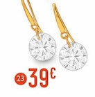 Promo Boucles oxyde de zirconium, or jaune 0,37 g à 39,00 € dans le catalogue E.Leclerc à Saint-Nicolas-de-Redon