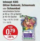 Glitzer Badesalz, Schaumsalz oder Schaumbad von tetesept KiDS im aktuellen V-Markt Prospekt für 0,79 €