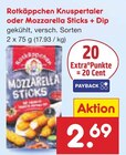 Knuspertaler oder Mozzarella Sticks + Dip von Rotkäppchen im aktuellen Netto Marken-Discount Prospekt für 2,69 €