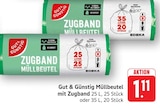 Müllbeutel mit Zugband 25 L Angebote von Gut & Günstig bei E center Filderstadt für 1,11 €