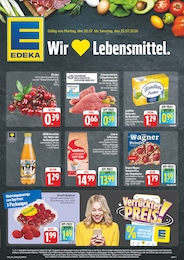 EDEKA Prospekt für Nürnberg mit 8 Seiten EDEKA Prospekt für Nürnberg: "Wir lieben Lebensmittel!", 8 Seiten, 20.07.2026 - 25.07.2026