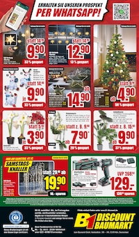 Tannenbaum im B1 Discount Baumarkt Prospekt "BESTPREISE DER WOCHE!" mit 6 Seiten (Duisburg)