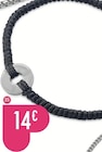 Bracelet en acier et cordon dans le catalogue E.Leclerc