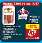 12 SAUCISSES DE VOLAILLE à Aldi dans Vendargues 12 SAUCISSES DE VOLAILLE à Aldi dans Vendargues