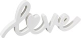 Holzschriftzug "Love" weiß bei dm-drogerie markt im Prospekt "" für 3,25 €