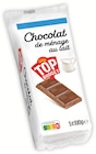 Tablettes de chocolat de ménage au lait - TOP BUDGET - Intermarché à Houilles Tablettes de chocolat de ménage au lait - TOP BUDGET en promo chez Intermarché Houilles à 3,52 €