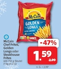 Chef Frites, Golden Longs oder Steakhouse Frites im Angebot bei Markant Nordwest in Aurich Chef Frites, Golden Longs oder Steakhouse Frites Angebote von McCain bei Markant Nordwest Aurich für 1,59 €