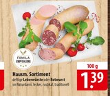 Hausm. Sortiment Leberwürste oder Rotwurst Angebote bei famila Nordost Celle für 1,39 €