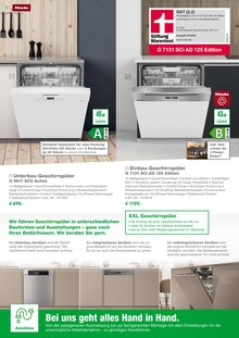 Geschirrspüler im EP: Prospekt "Miele Hausgeräte -effizient und langlebig-" mit 12 Seiten (Kiel)