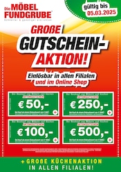 Aktueller Die Möbelfundgrube Möbel & Einrichtung Prospekt in Heltersberg und Umgebung, "GROSSE GUTSCHEIN-AKTION!" mit 1 Seite, 27.02.2025 - 05.03.2025