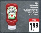 Ketchup oder Mayonnaise Angebote von Heinz bei EDEKA Würzburg für 1,99 €