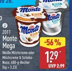 Aktuelles Monte Mega Weiße Milchcreme Angebot bei ALDI Nord in Hannover ab 1,29 €