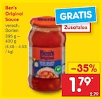 Sauce Angebote von Ben's Original bei Netto Marken-Discount Bielefeld für 1,79 €
