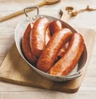 Saucisse de montbéliard à cuire IGP "société morteau saucisse à Super U dans Moustey