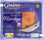 Saumon fumé élevé en Norvège - CASINO en promo chez Casino Supermarchés Argenteuil à 6,05 €