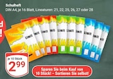 Schulheft Lineatur 21 im Angebot bei GLOBUS in Wolfenbüttel Schulheft Lineatur 21 Angebote bei GLOBUS Wolfenbüttel für 2,99 €