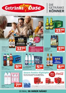 Coca Cola im aktuellen Getränke Oase Prospekt (Lippstadt) Coca Cola im Getränke Oase Prospekt "Aktuelle Angebote" mit 4 Seiten (Lippstadt)