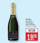 Champagne Brut Premium Angebote von Philippe de Lonsac bei Marktkauf Hanau für 19,99 €