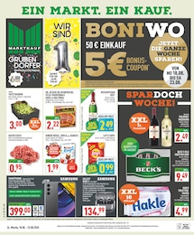 Bier Angebot im aktuellen Marktkauf Prospekt auf Seite 1