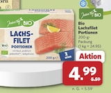 Lachsfilet Portionen im Angebot bei combi in Aurich Lachsfilet Portionen Angebote von Jeden Tag BIO bei combi Aurich für 4,99 €