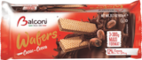 Gaufrettes au Cacao - BALCONI en promo à 4,49 € chez Aldi Gaufrettes au Cacao - BALCONI dans le catalogue Aldi