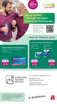 Aktueller mea - meine apotheke Prospekt (Sehmatal, 4 Seiten zum blättern mea - meine apotheke Prospekt Unsere September-Angebote mit 4 Seiten