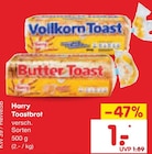 Toastbrot im Angebot bei Netto Marken-Discount in Stade Toastbrot Angebote von Harry bei Netto Marken-Discount Stade für 1,00 €